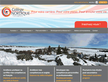 Tablet Screenshot of college-nordique.com